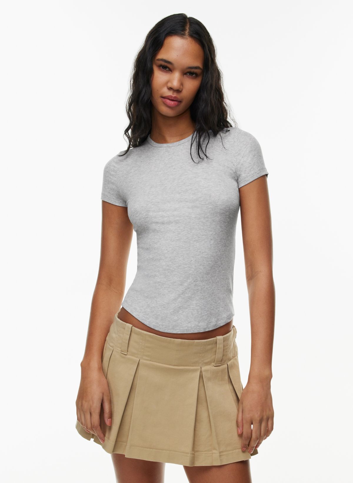 Bandeau top with a turn-up hem - T-shirts - Women