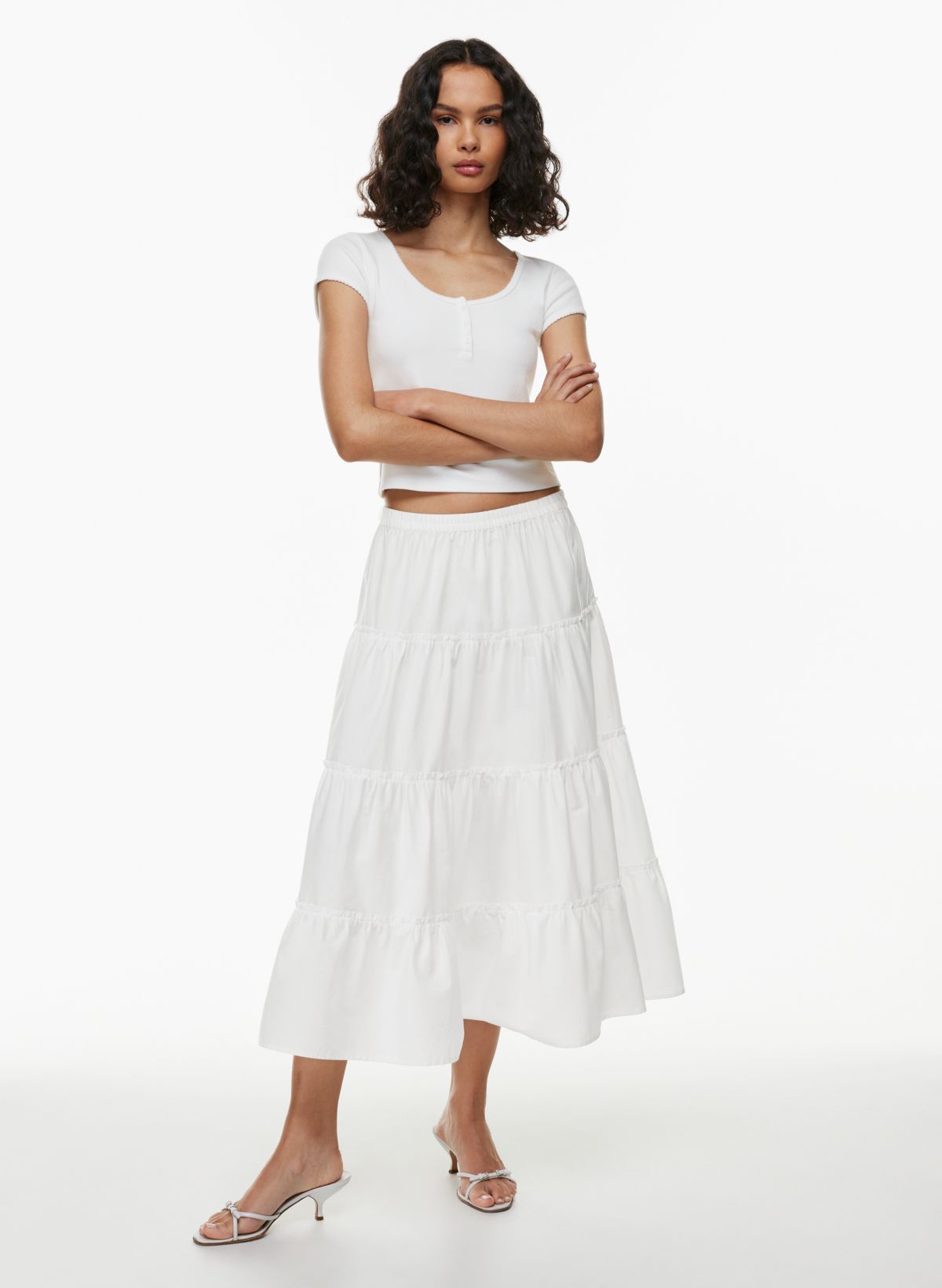 HOW TO STYLE A RUFFLE MAXI SKIRT, CHIC TALK