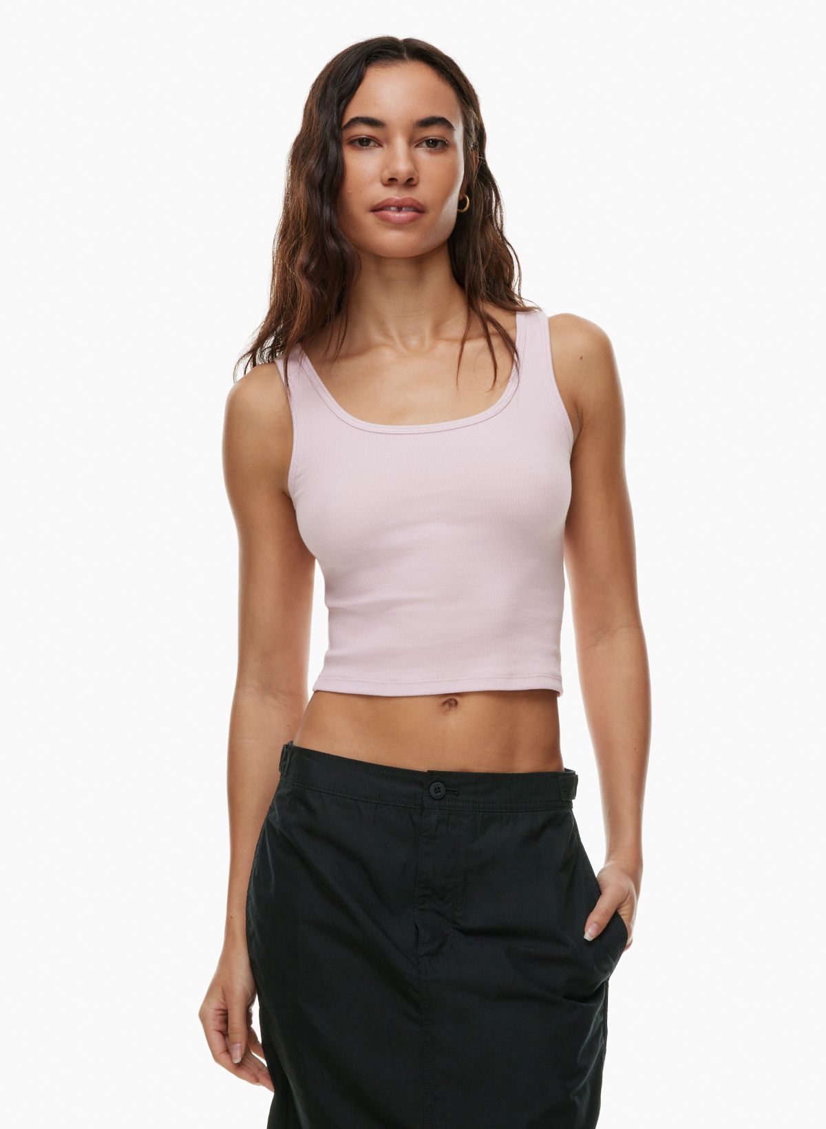 Soft Seamless Polo Tank Top