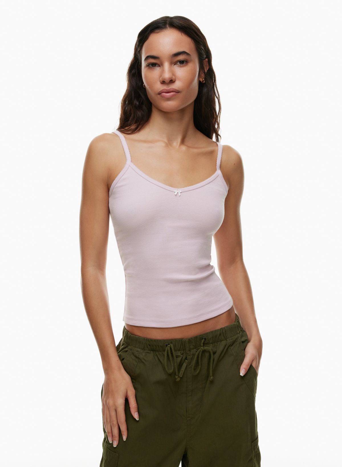 homestretch™ lace v-neck cami tank