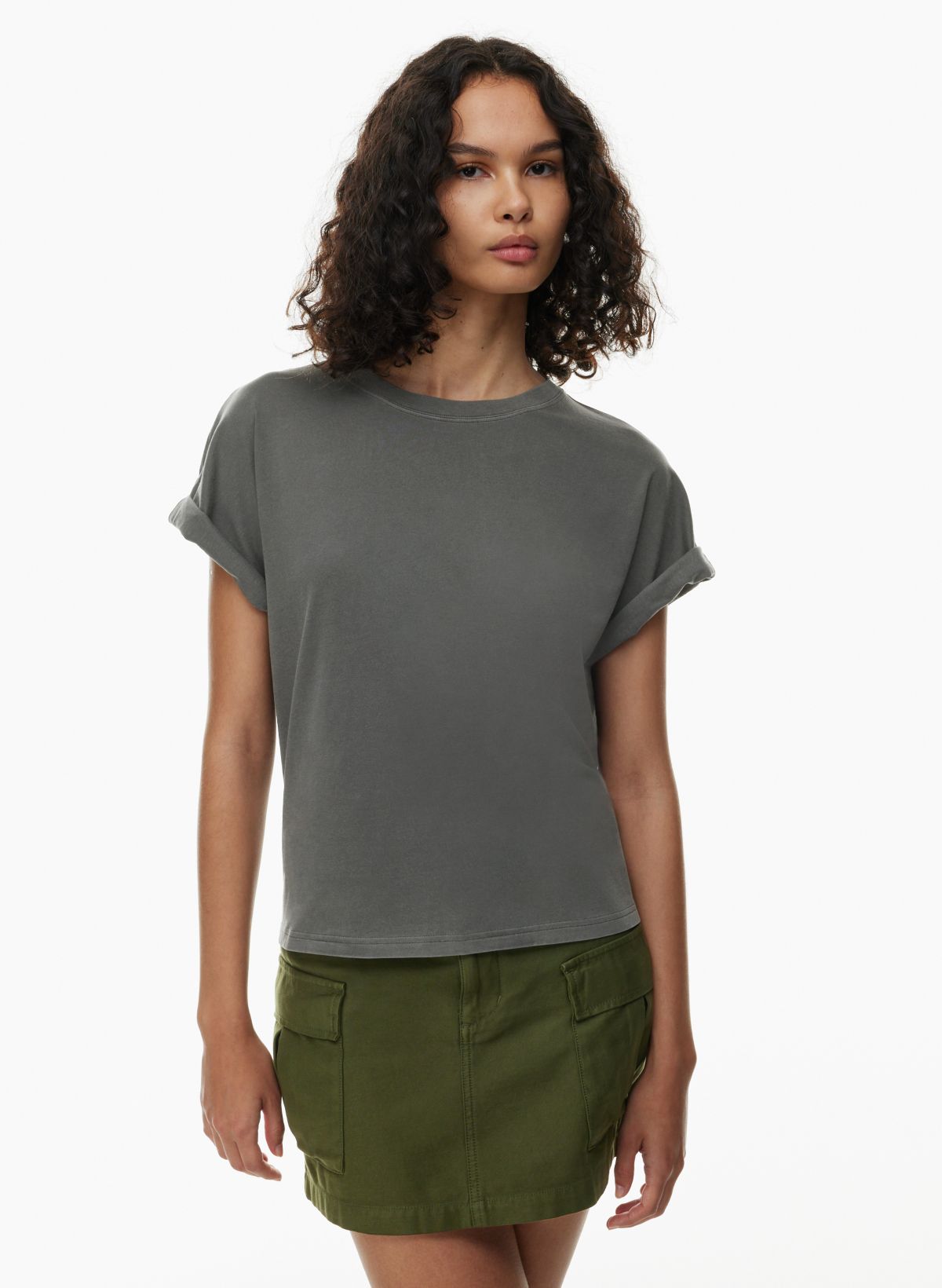 Lucky Brand Square Neck Lace Beach Tee - Women's Clothing Tops