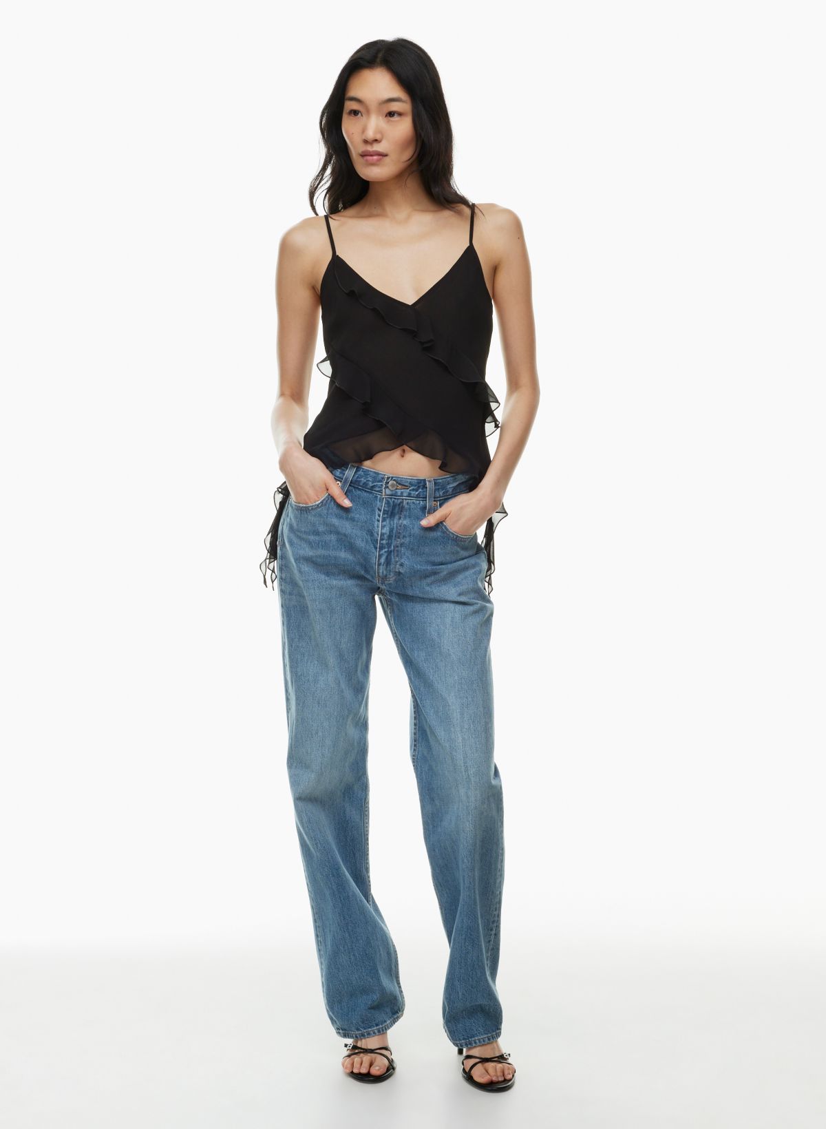 Free People Women's Slim Seamless Skinny Strap Crop Cami, Jeans,  X-Small-Small : : Clothing, Shoes & Accessories