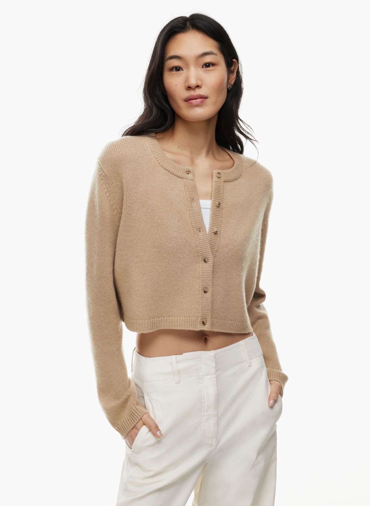 Essentials Women's Lightweight Open-Front Cardigan Sweater :  : Clothing, Shoes & Accessories