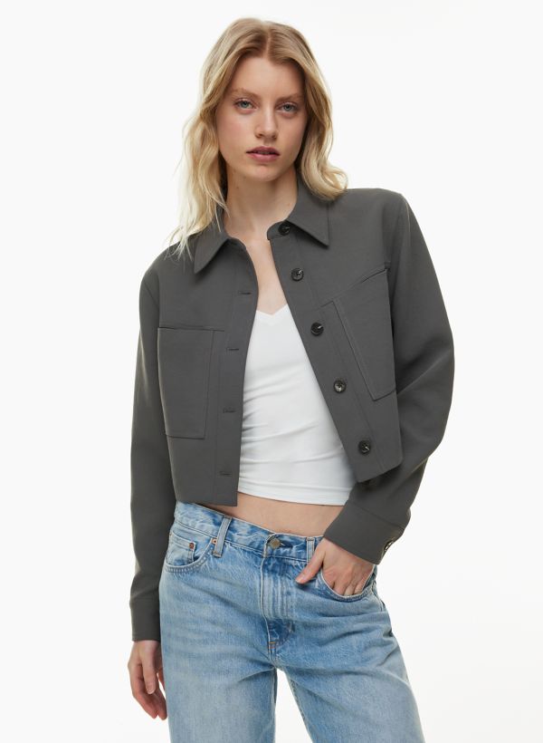 Gianna Jacket Collar Belted Pockets - Onze Montreal