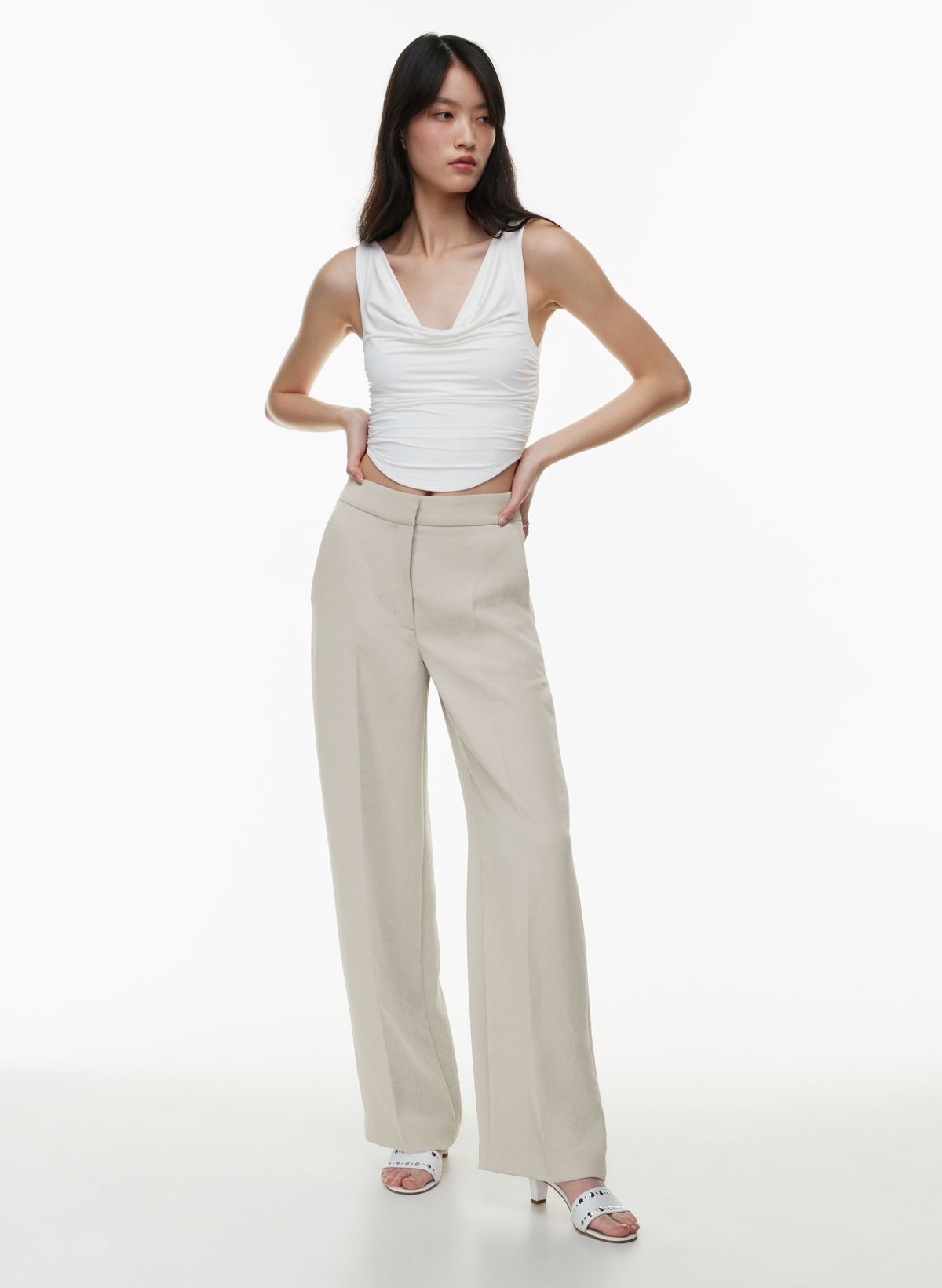 Access Fashion  Pants with gold zippers