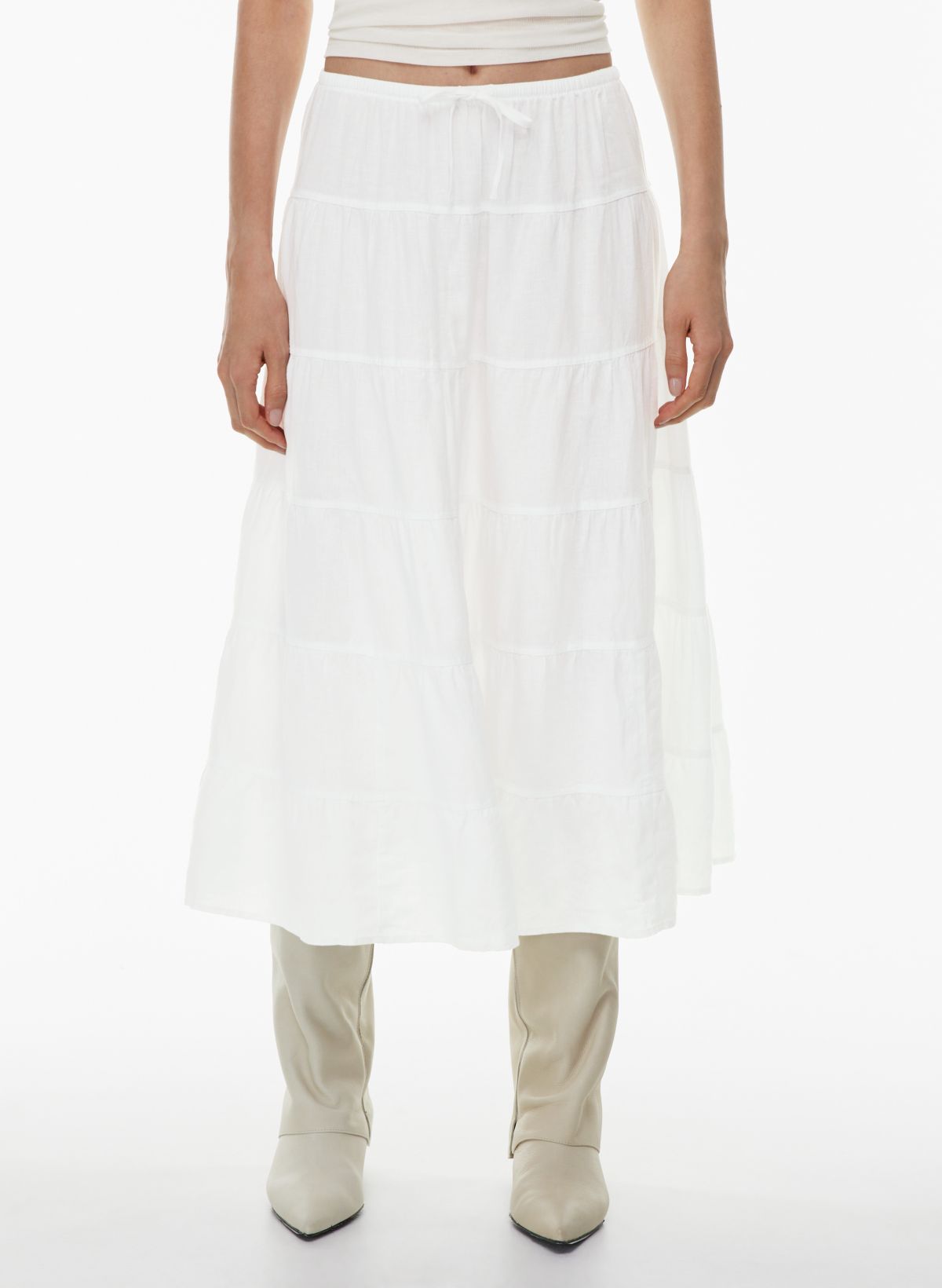 White linen skirt discount next