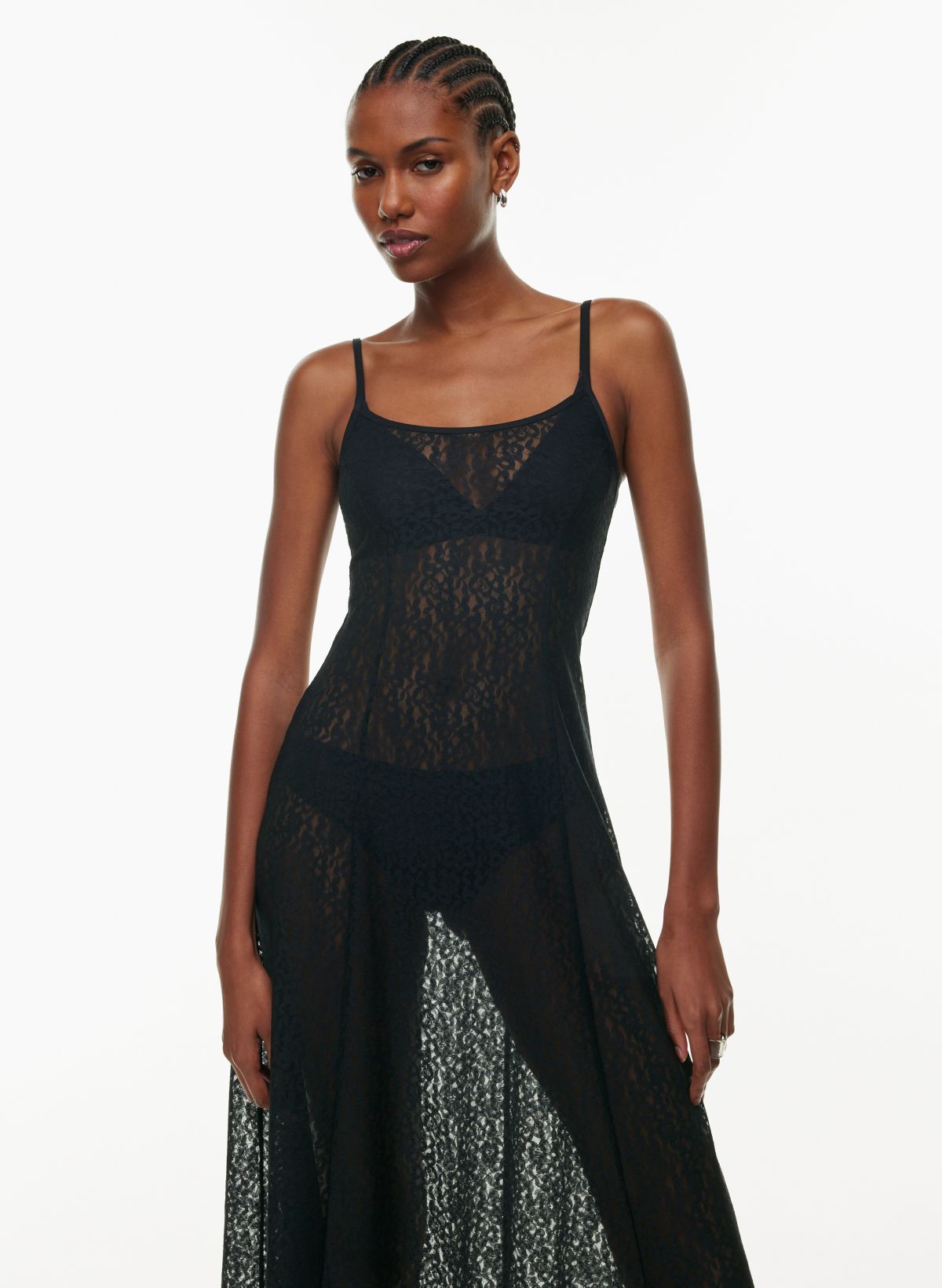 Aritzia black lace store dress