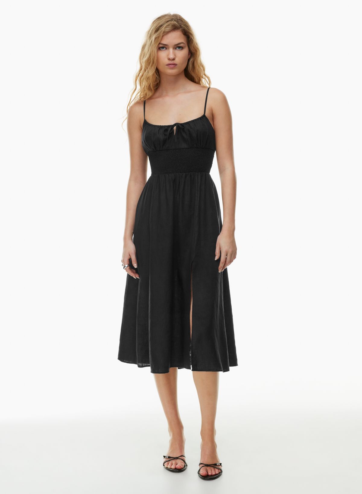 Charlize Linen Midi Dress