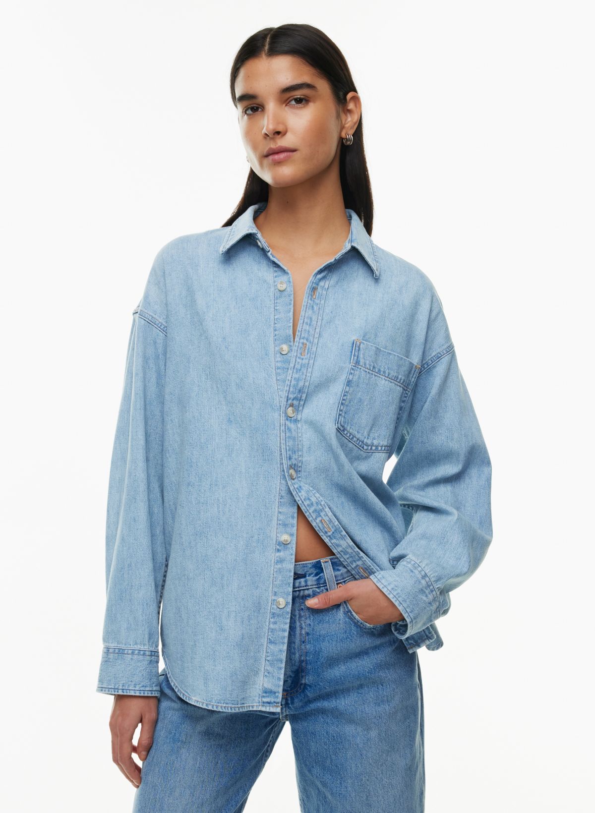 Buy Denim Solid Women Top Cotton for Best Price, Reviews, Free