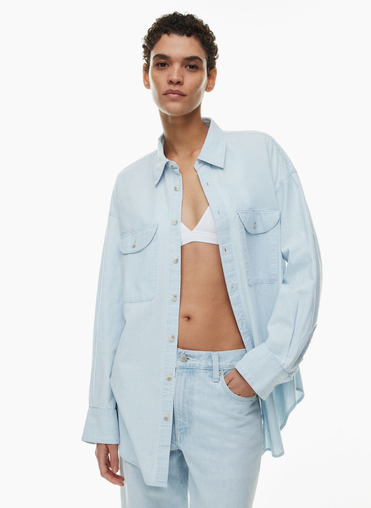 Chambray Oversized Everyday Shirt