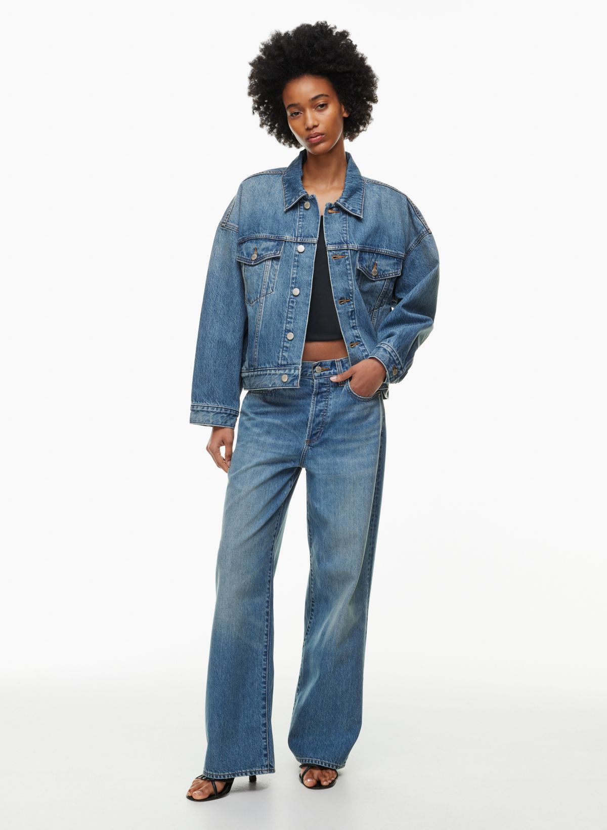 Mango ALAIA - Denim jacket - écru/off-white 