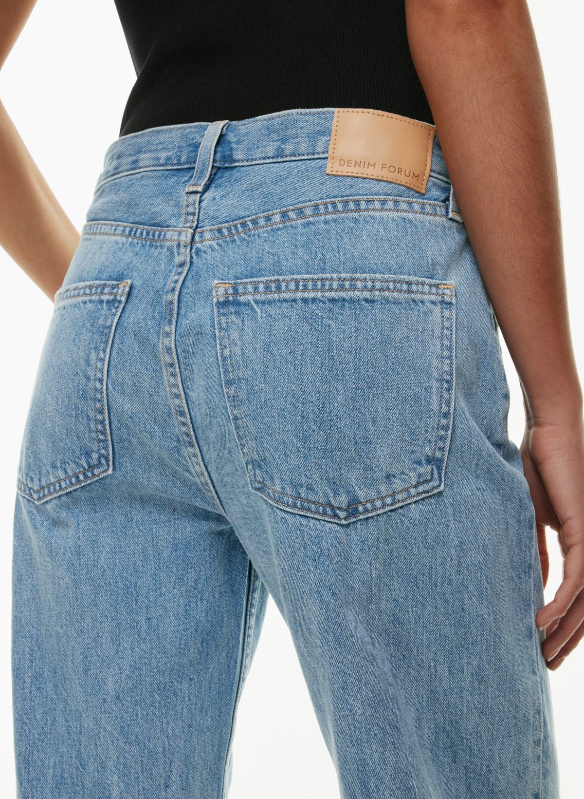 Pull&Bear seamless stretch denim flare jeans in indigo blue - part