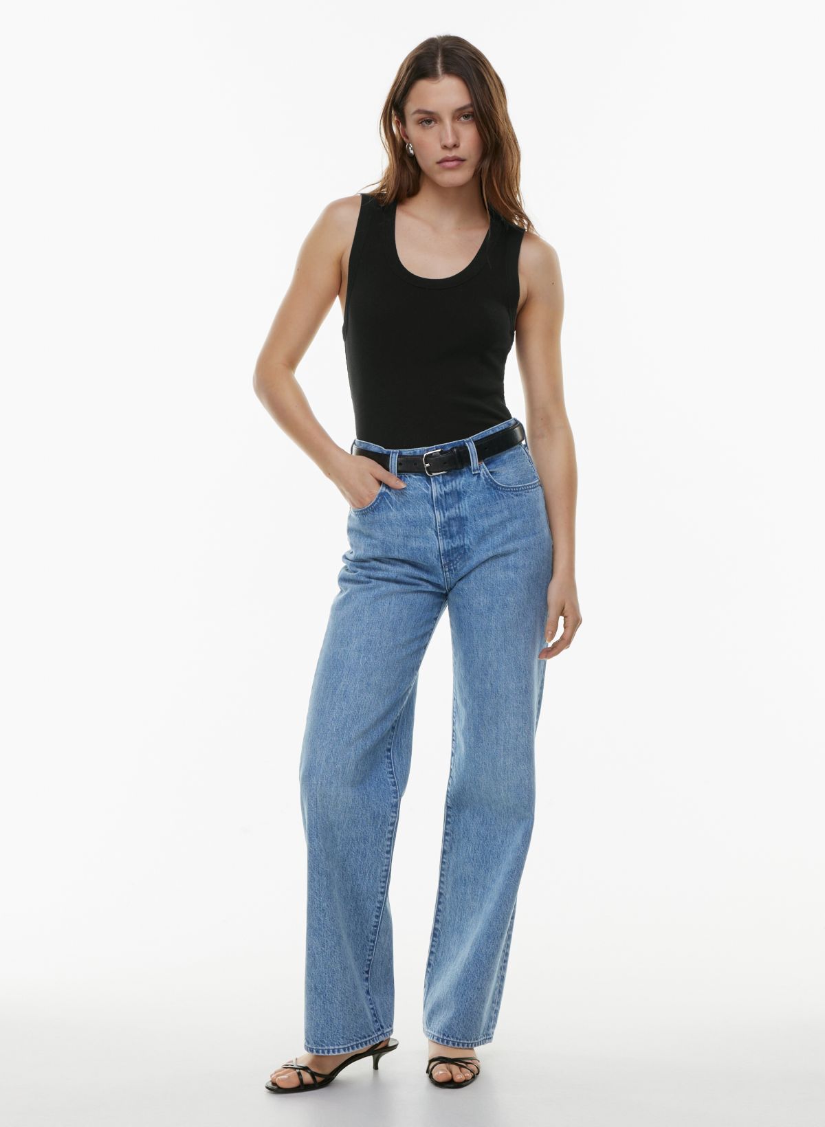 High-Rise Wide Leg Jeans