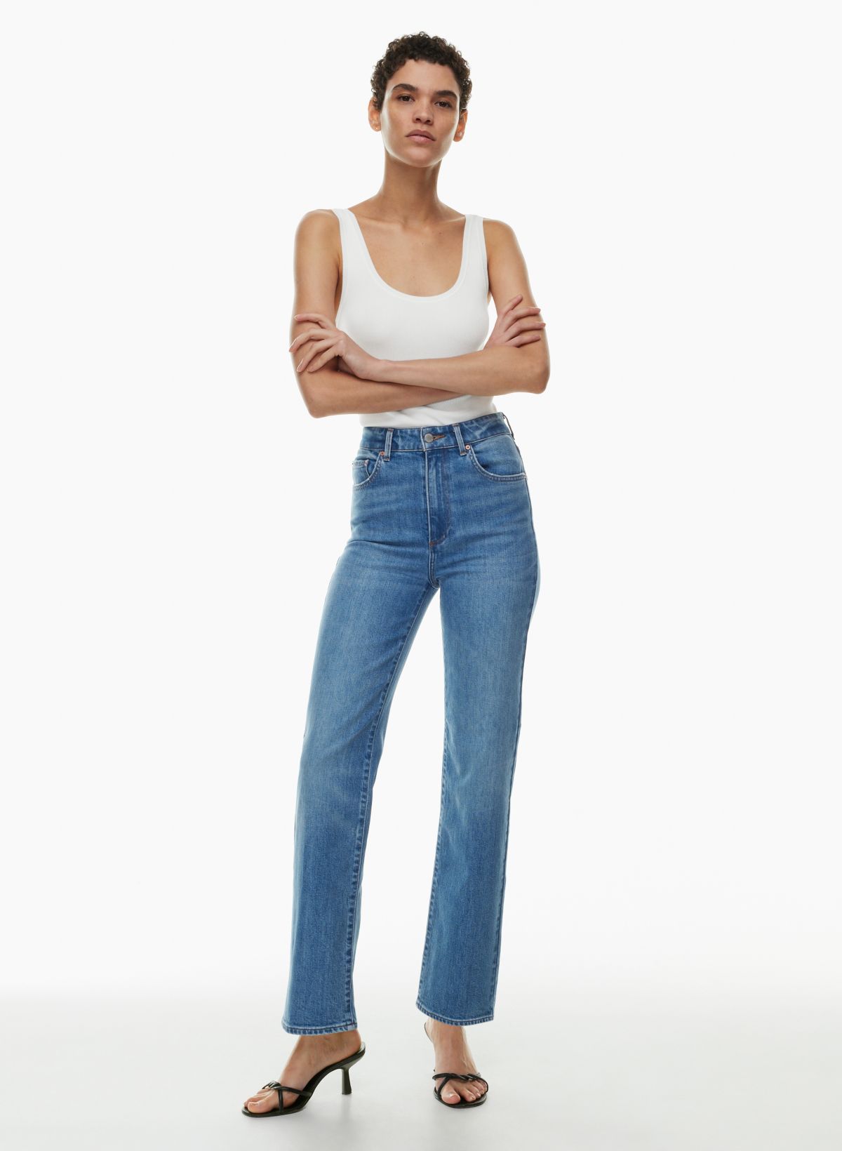 Denim Forum THE '90S NAOMI SUPER HI-RISE FULL-LENGTH JEAN