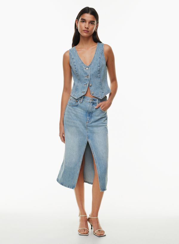 Skirt best sale jean overalls