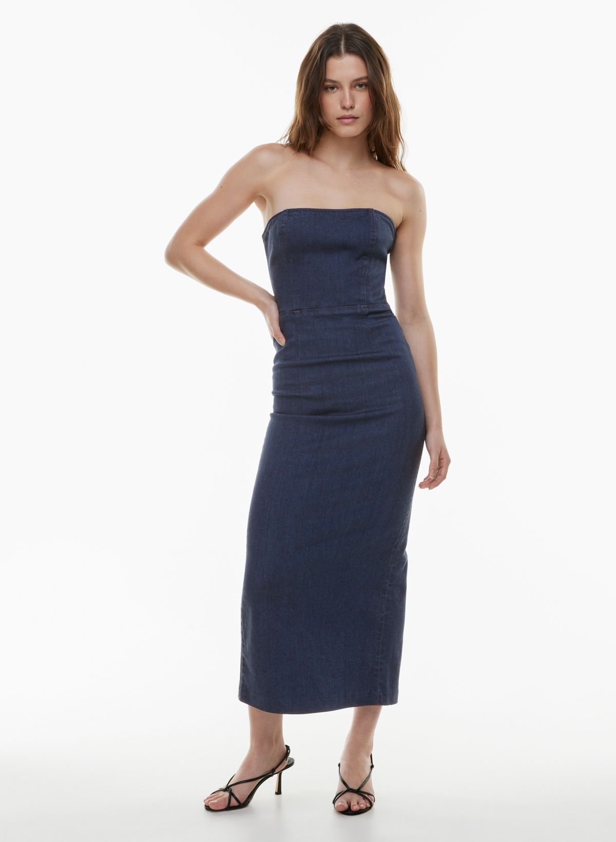 New season Tank Dress Maxi in soft textured luxurious Italian