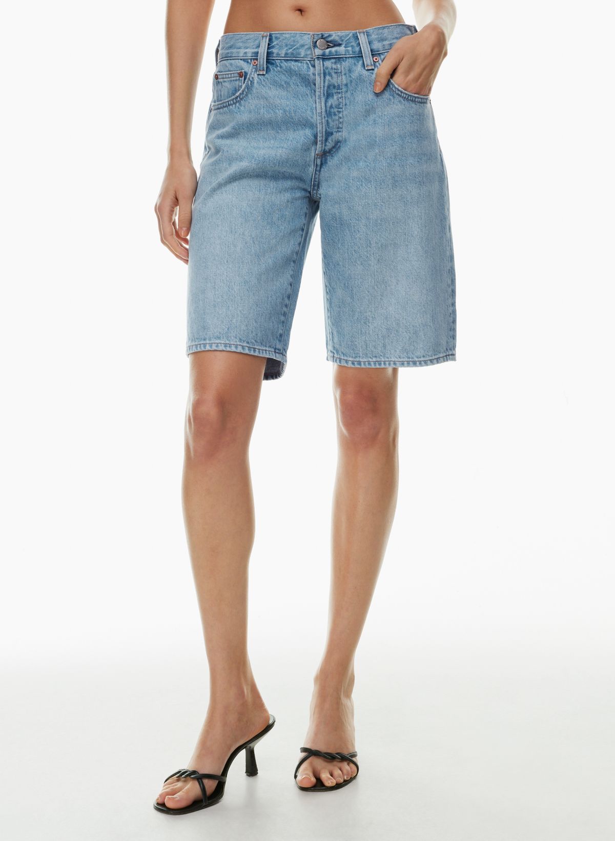 Denim Forum THE 90S CINDY BERMUDA DENIM SHORT Aritzia CA