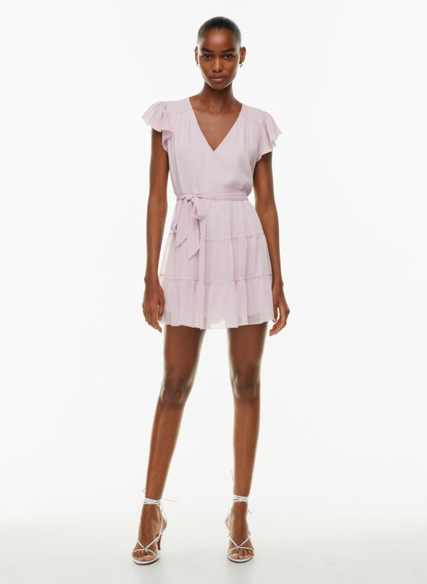 Pink casual 2024 midi dress