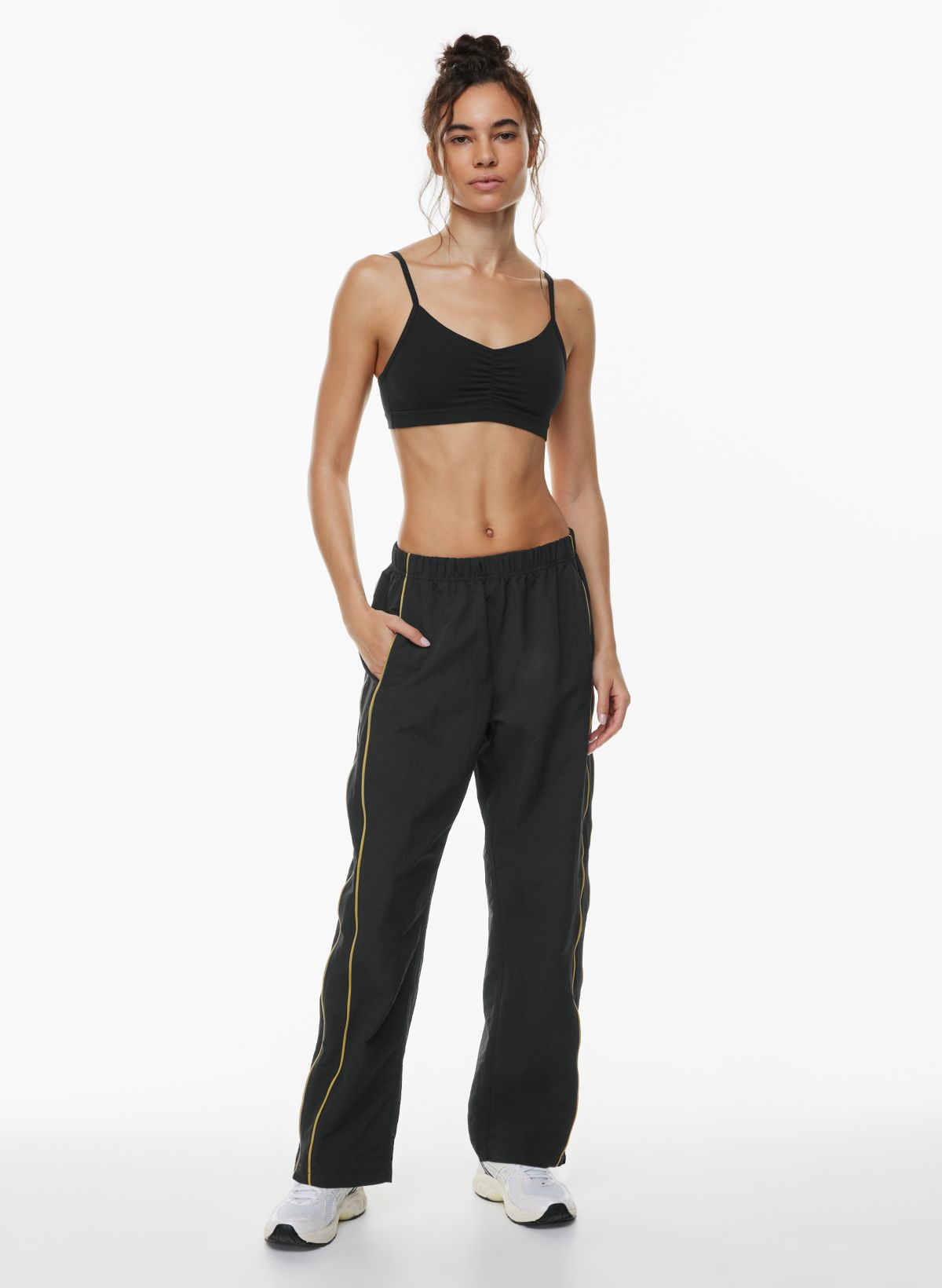 Recycled Ribbed Longline Cami and Flare Pants Set