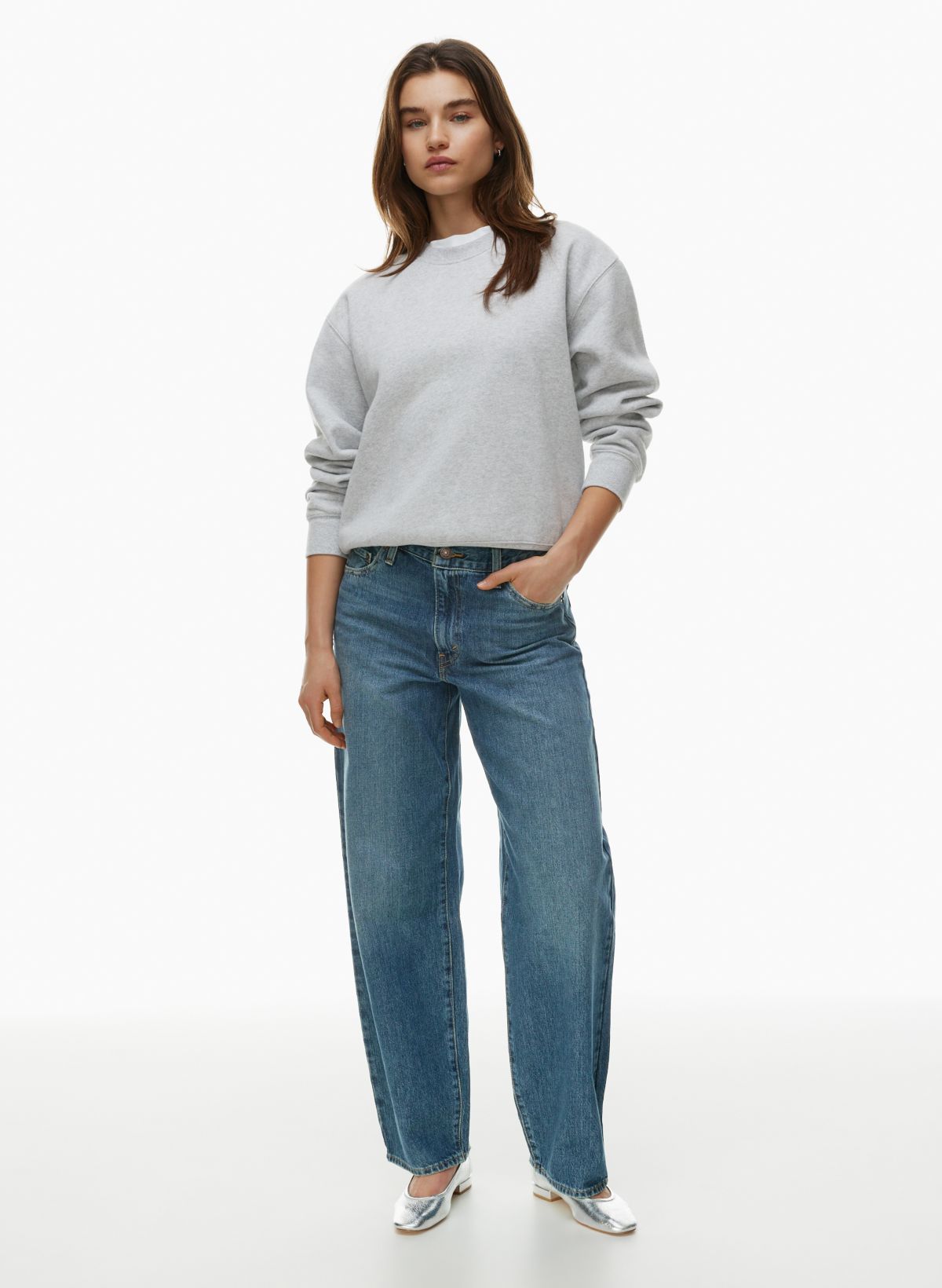 Baggy Dad Women's Jeans - Grey