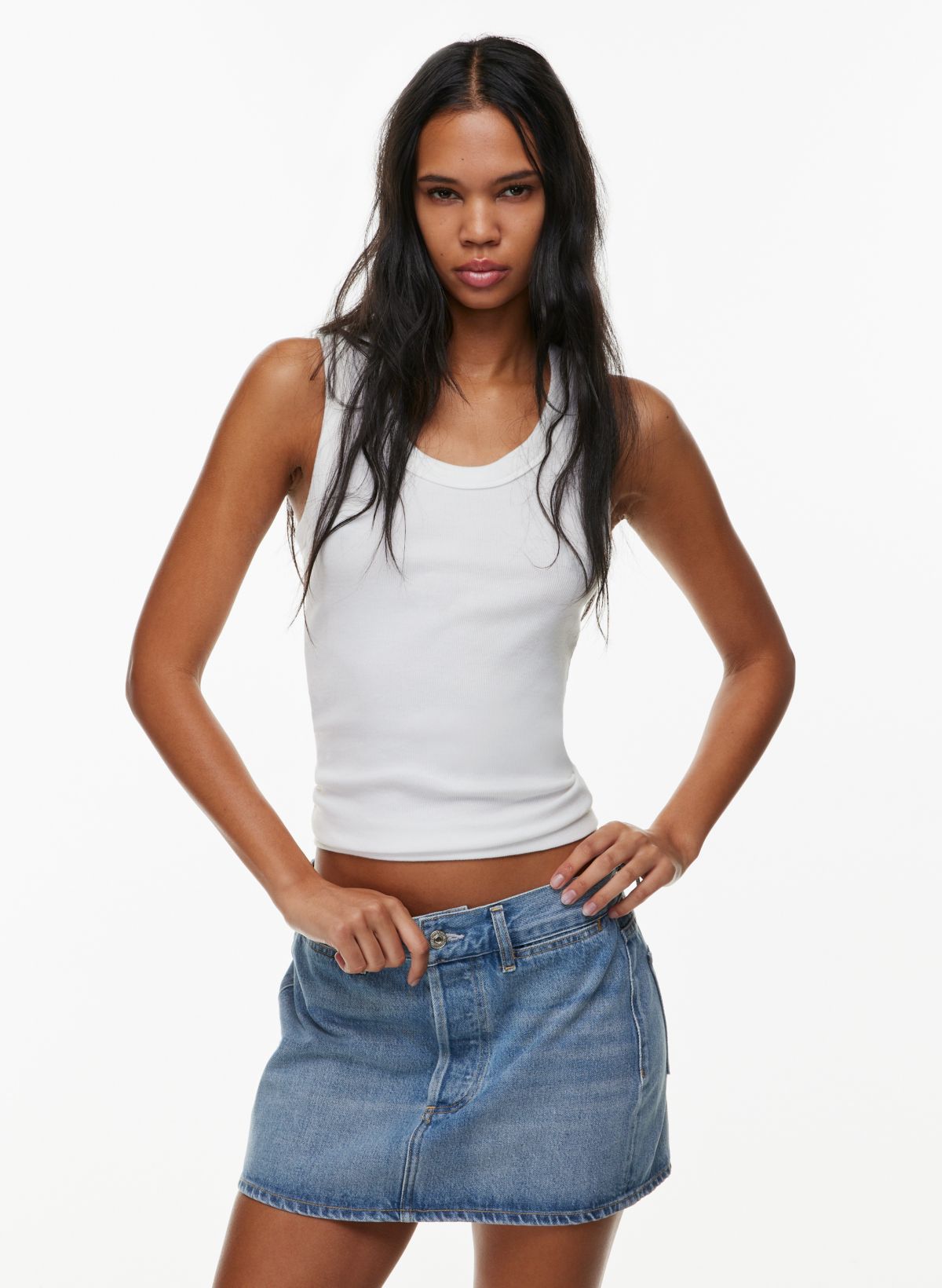 Aritzia best sale jean skirt