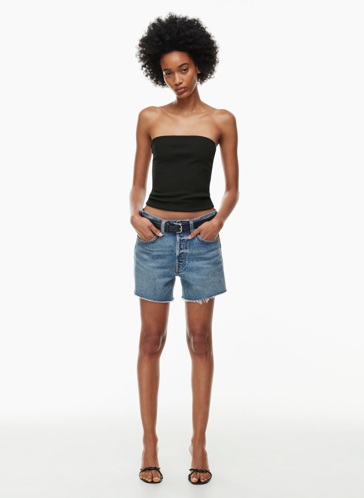 AGOLDE PARKER LONG JEAN SHORT Aritzia CA