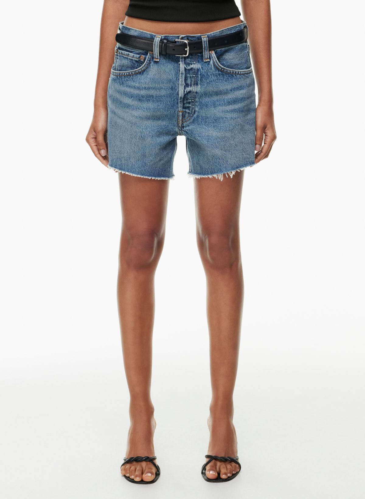 Women's Vintage Modern High Rise Cut Off Short, Denim Shorts