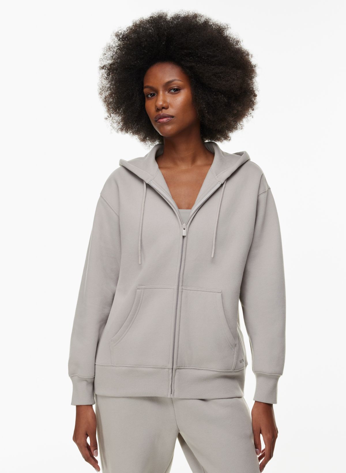 Sweatfleece COZY FLEECE BOYFRIEND ZIP HOODIE | Aritzia CA