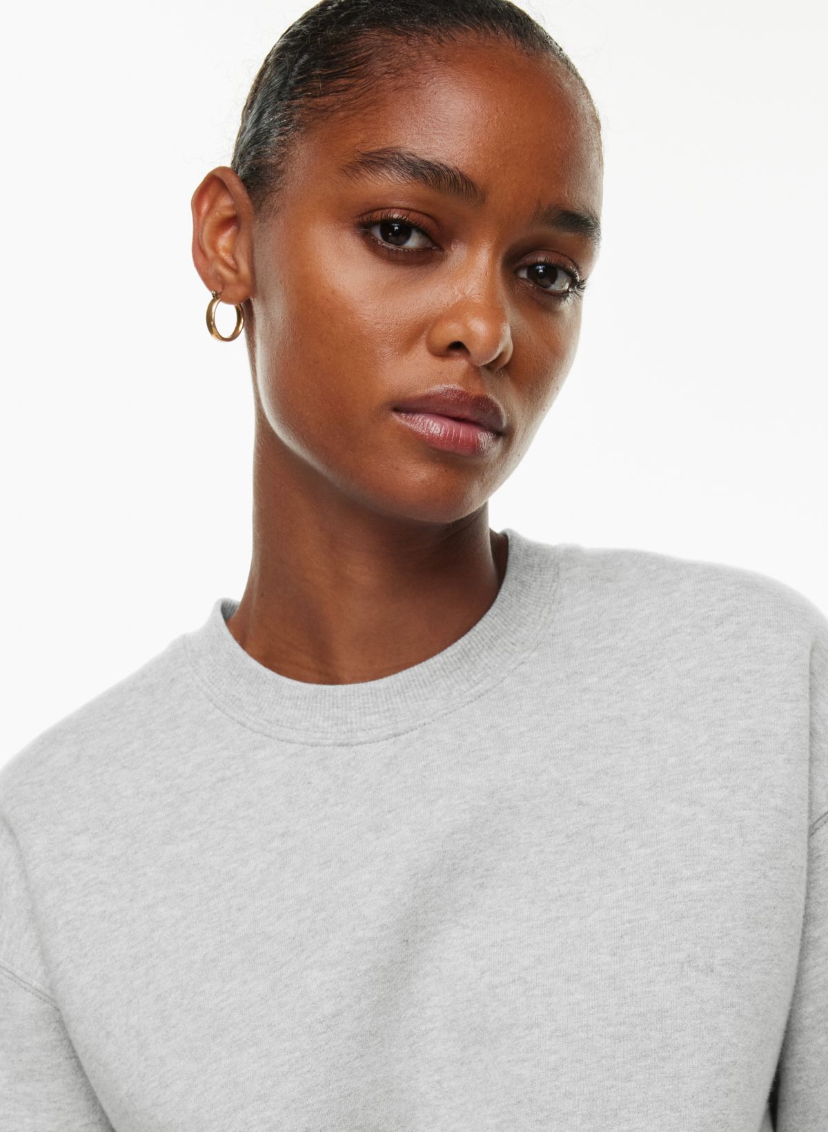 Ana high neck online crew sweatshirt