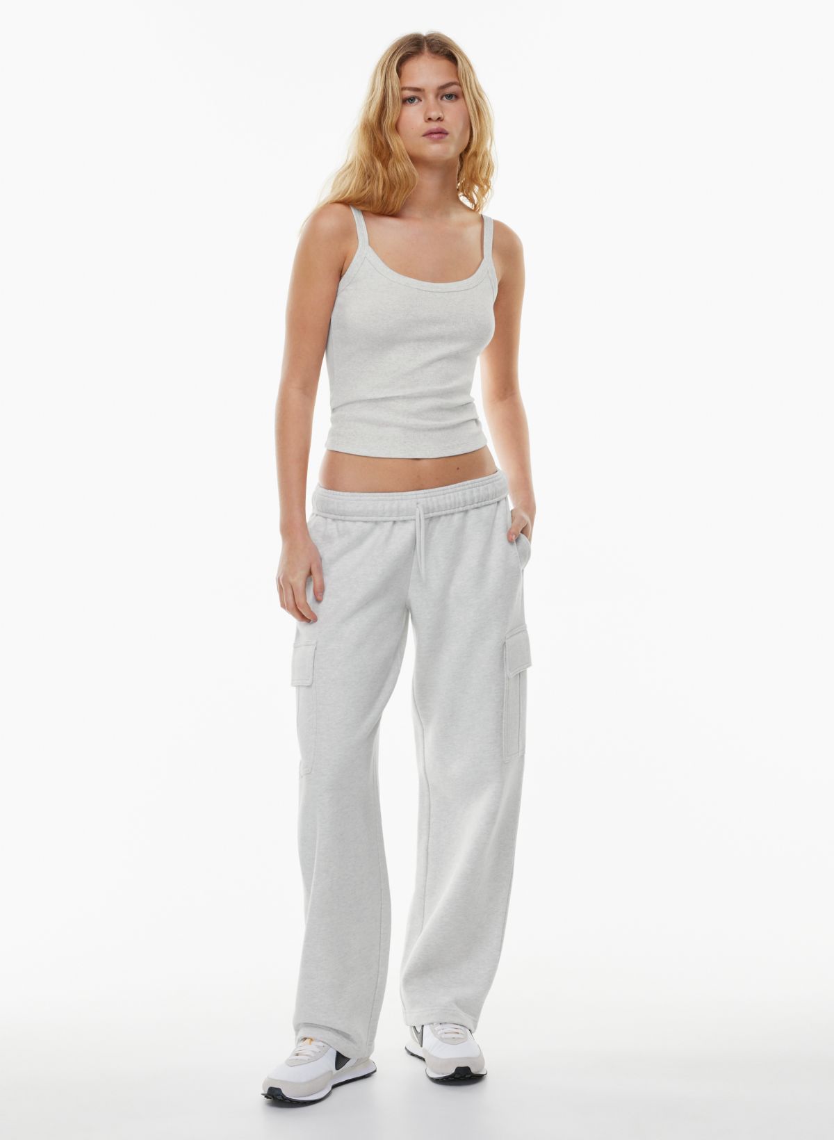 Sweatpants with best sale cargo pockets