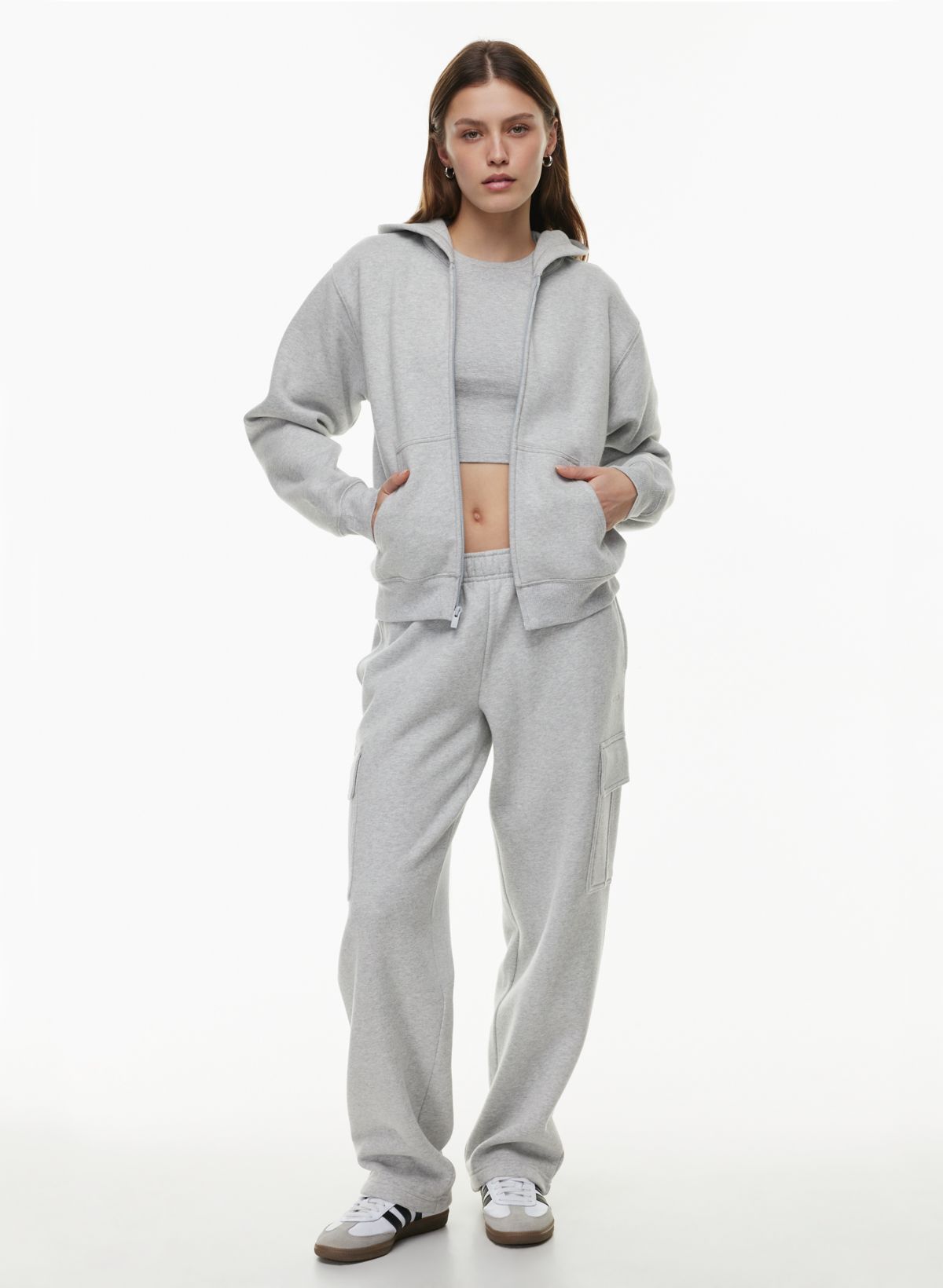 Grey on sale oversized sweatpants