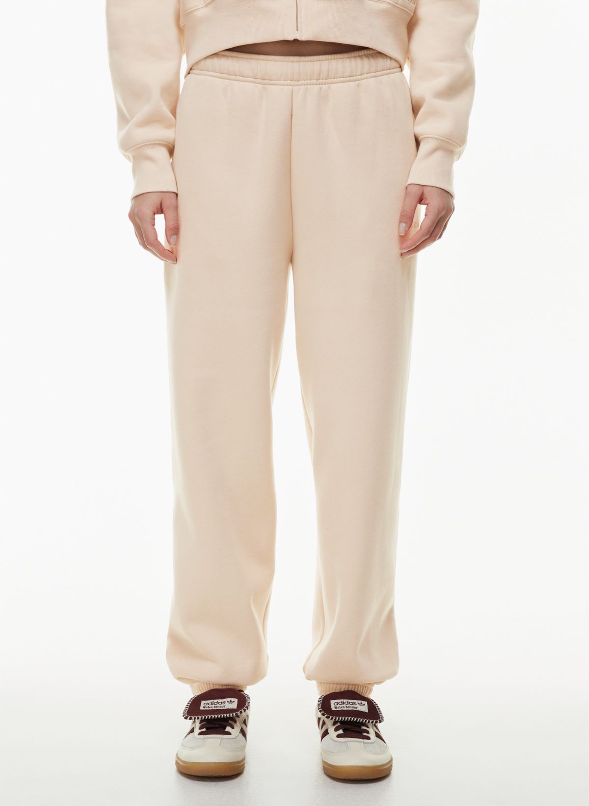 High-Waisted Dynamic Fleece Zip-Pocket Wide-Leg Sweatpants for Girls
