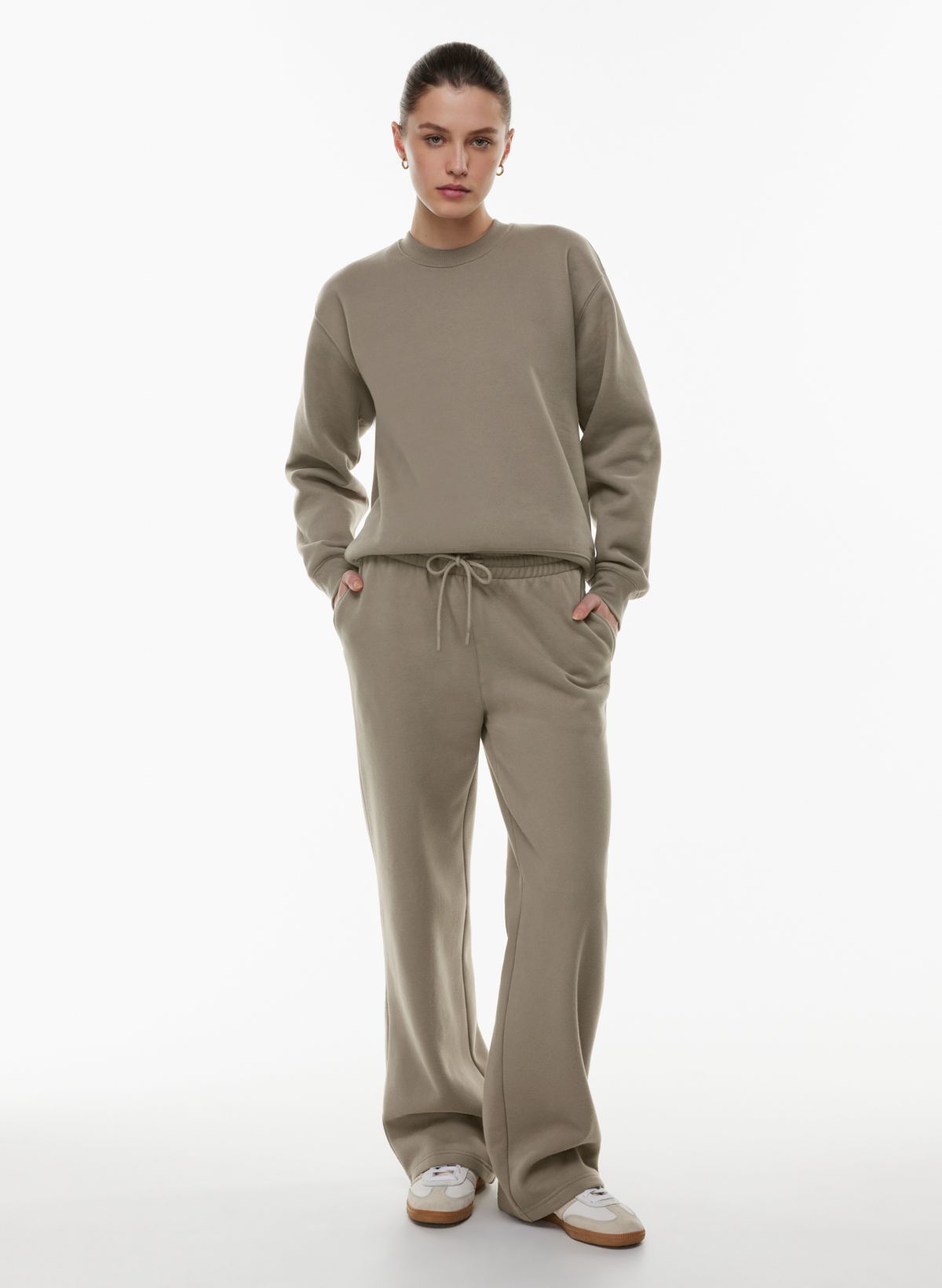 Carly Grey Jogger Pants  Black sleeveless crop top, Grey joggers