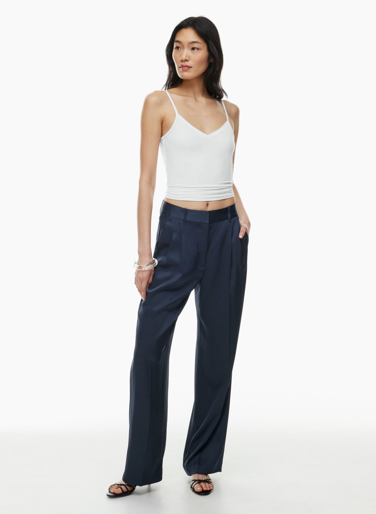 Savvy Solid Capri Pants With Pockets - In Every Story