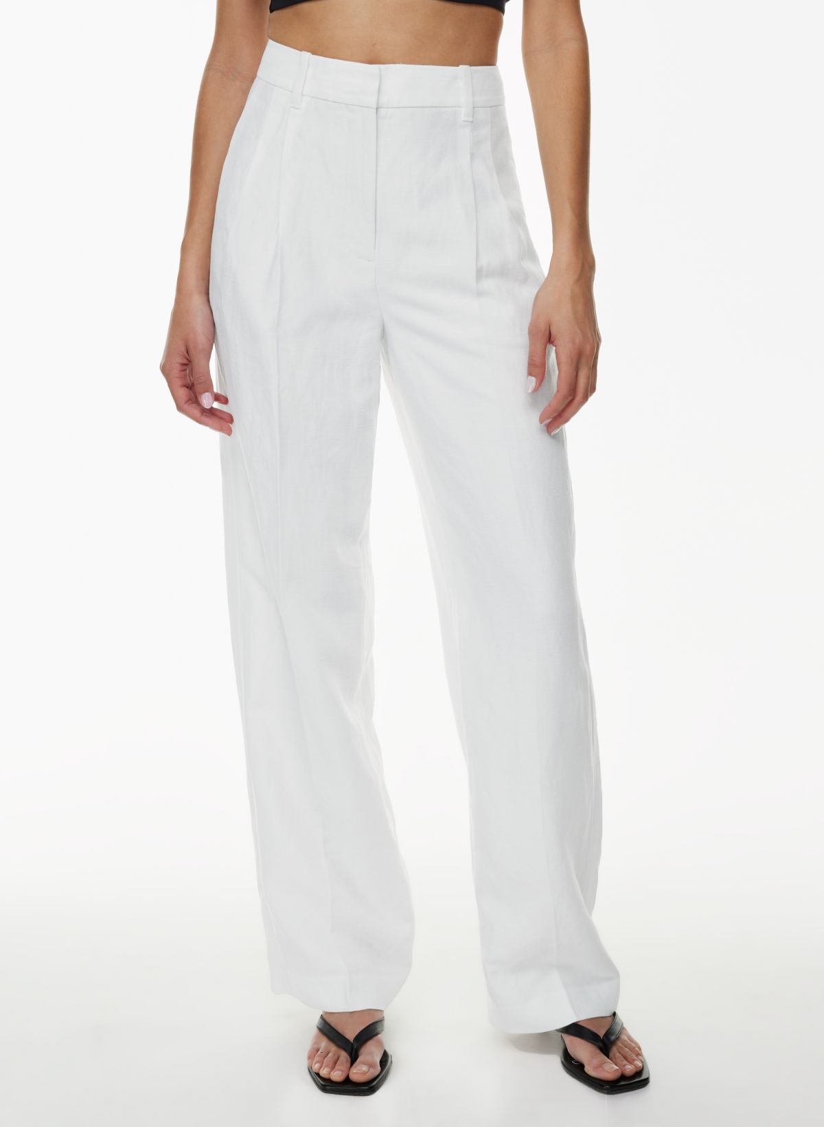 Linen Long Pants, Elastic Waist Pants Premium Linen Clothing for Women 