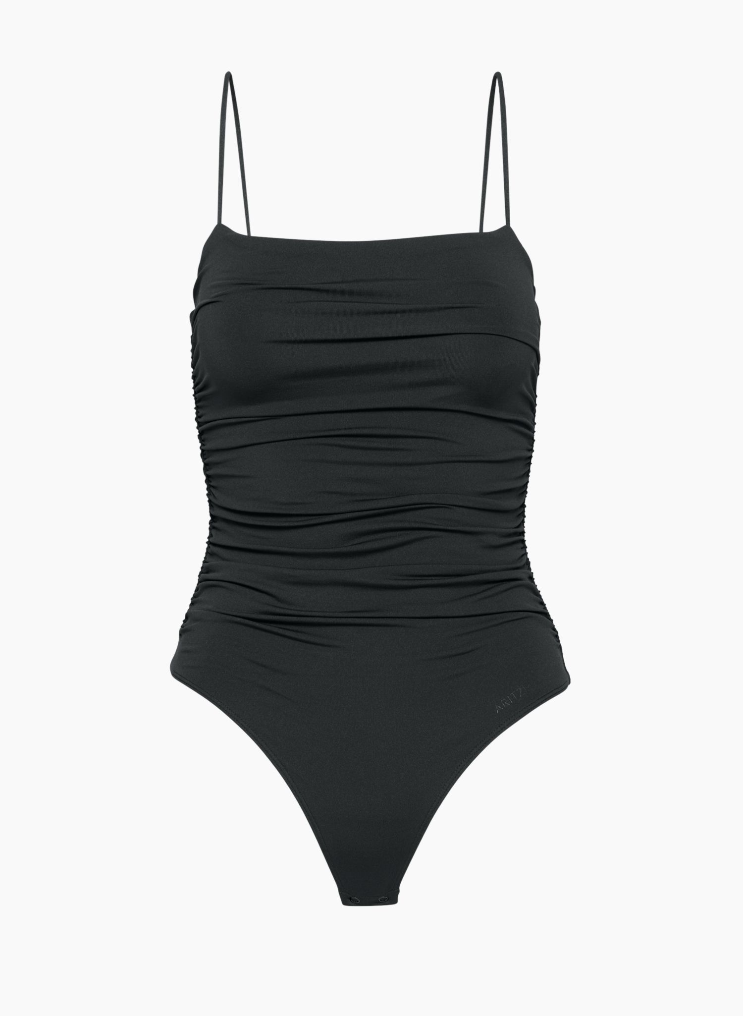 brown ruched bodysuit: