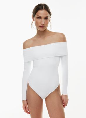 Stretch Jersey Bodysuit W/collar