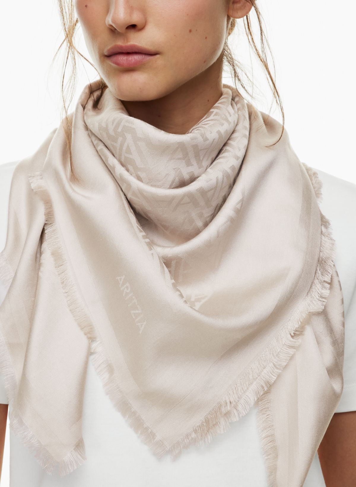 Aritzia NECESSARY SILK SMALL SCARF