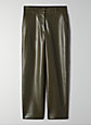 VEGAN LEATHER STRAIGHT PANT | Aritzia
