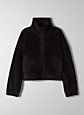 MOCKNECK FUZZY ZIP-UP | Aritzia
