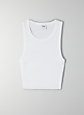 CROPPED RIB RACER TANK | Aritzia