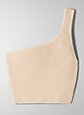SCULPT KNIT ONE-SHOULDER TOP | Aritzia