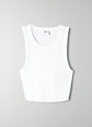 CROPPED RIB RACER TANK | Aritzia