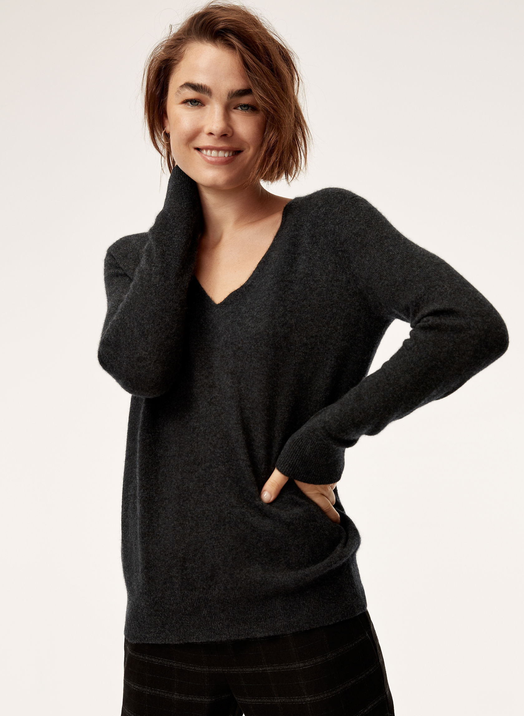 The Group by Babaton LUXE CASHMERE V-NECK | Aritzia CA