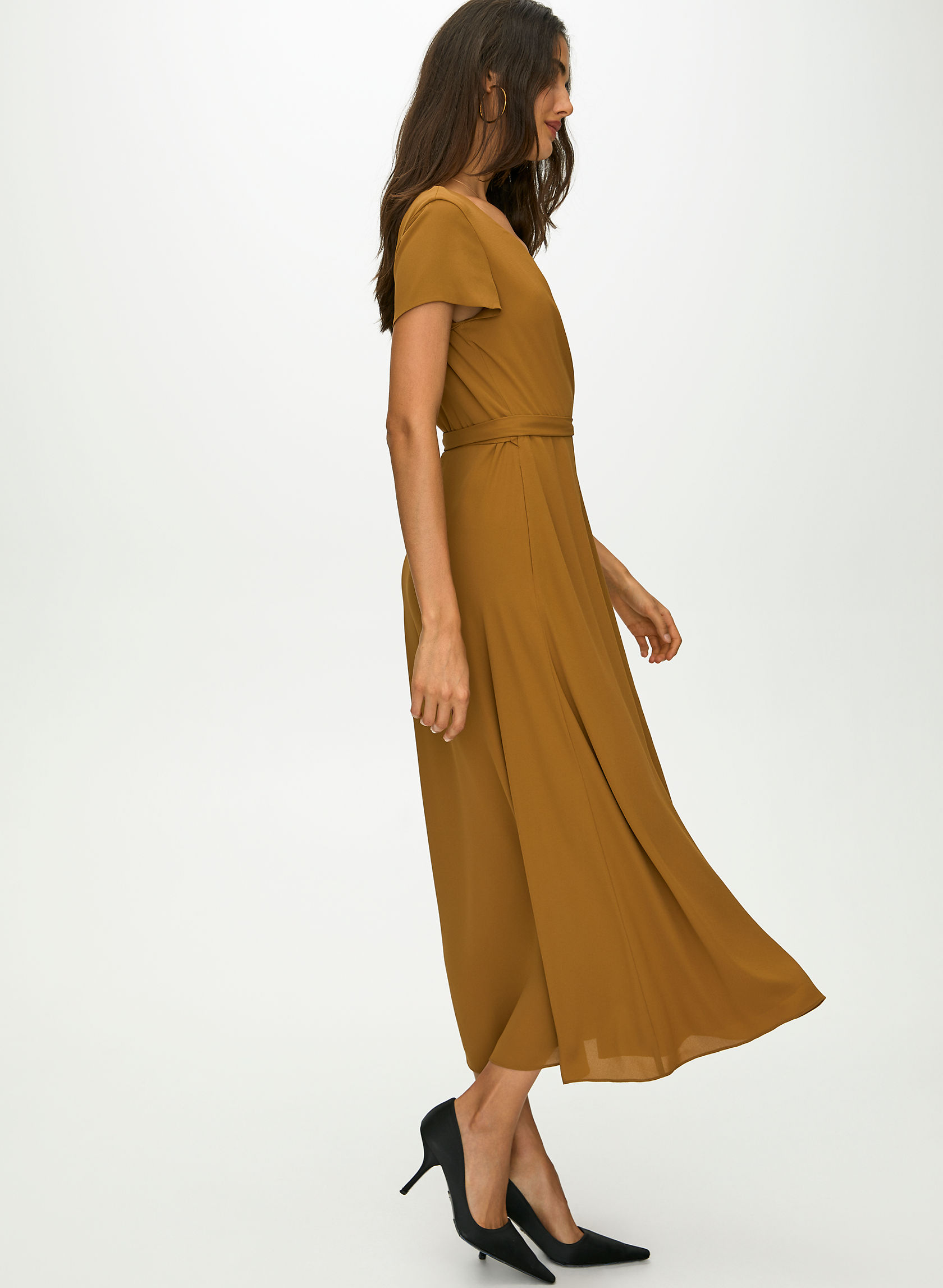 Babaton SLIT WRAP DRESS Aritzia CA