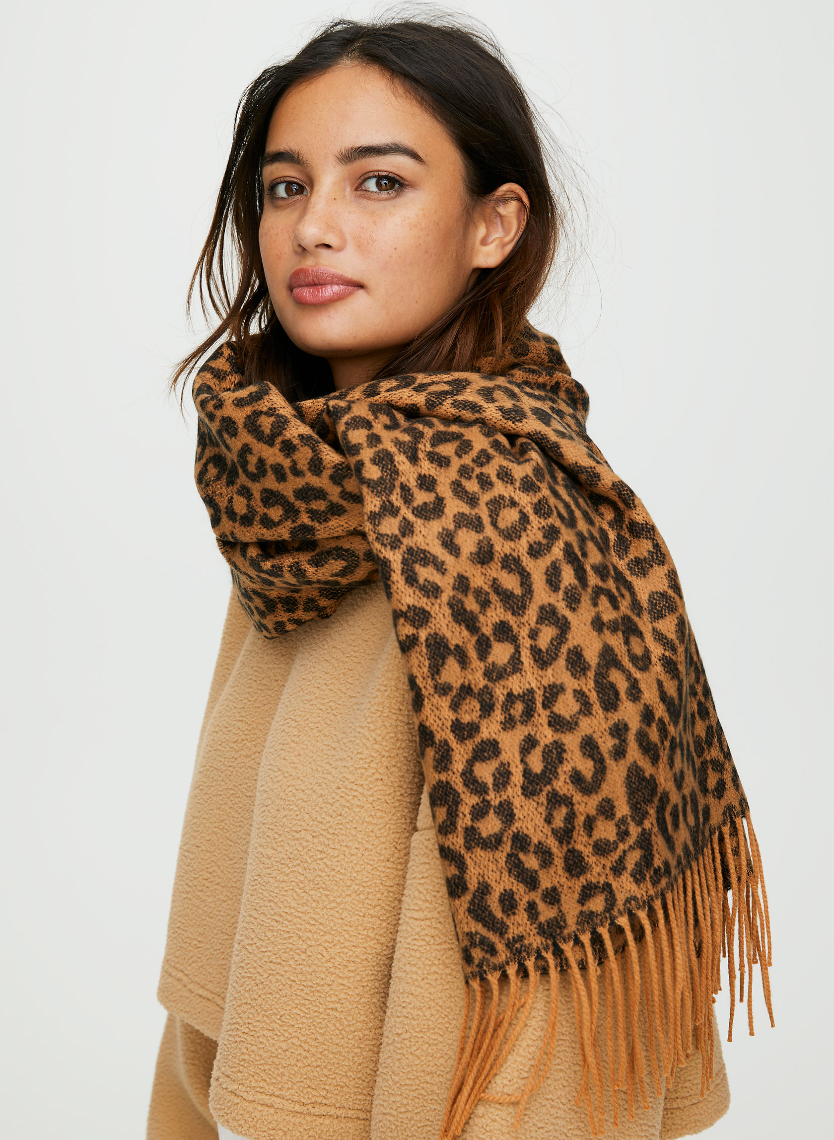 Main Character LAUREN FRINGE SCARF Aritzia CA