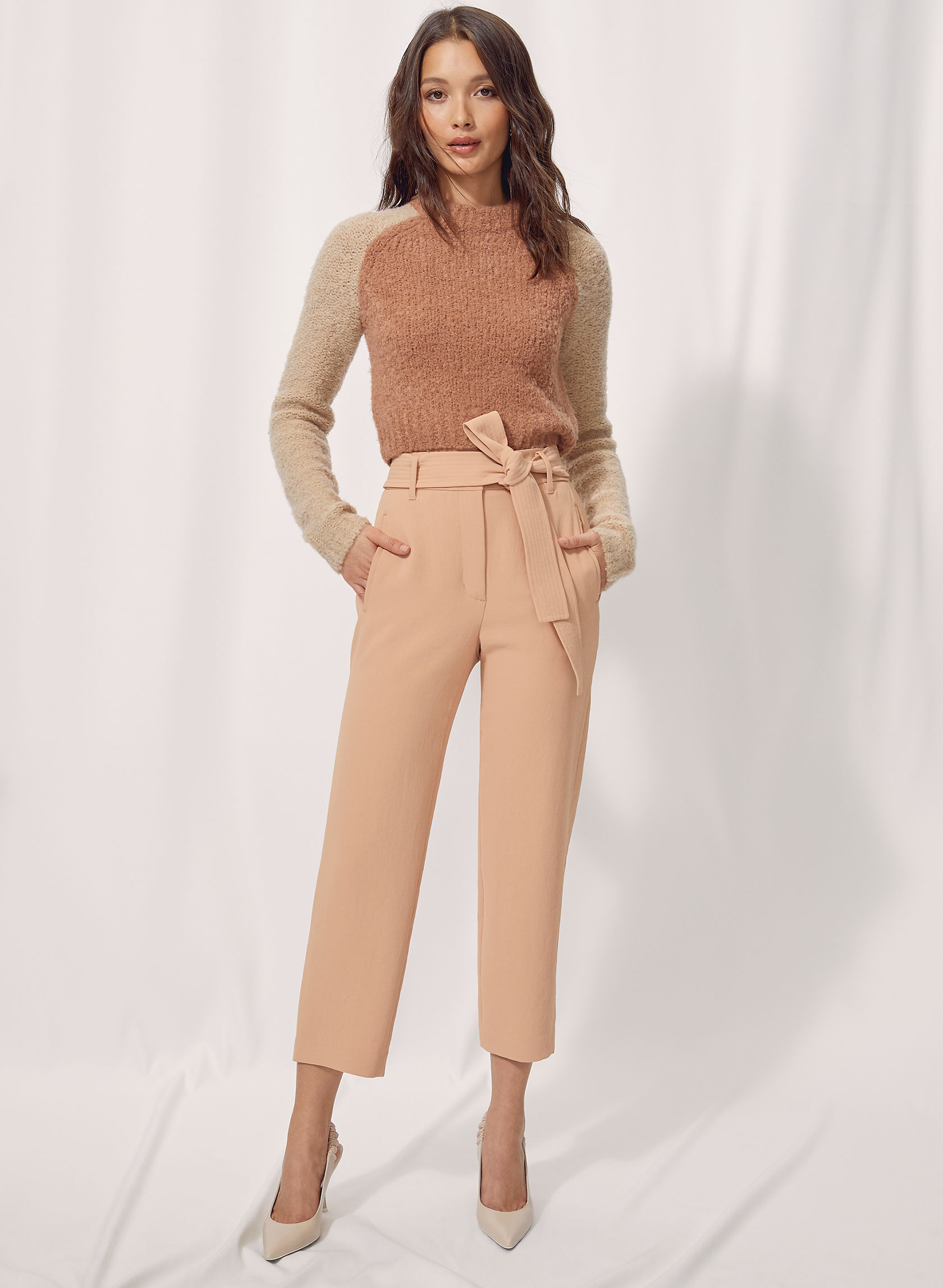Abella Tulip Tie Front Pant