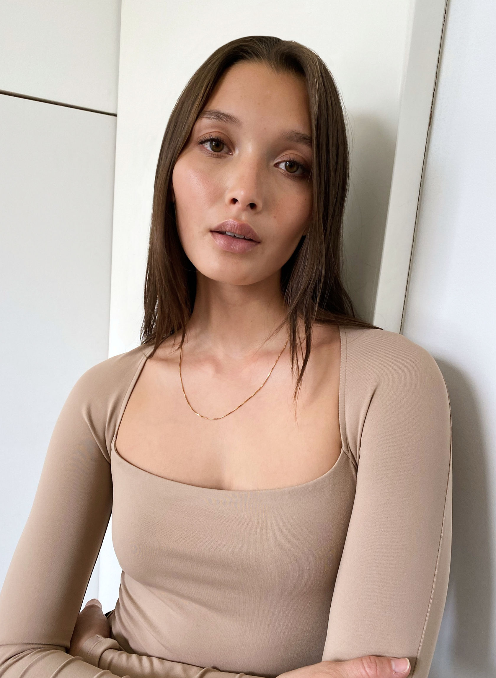 Babaton CONTOUR STRAIGHT NECK BODYSUIT Aritzia CA