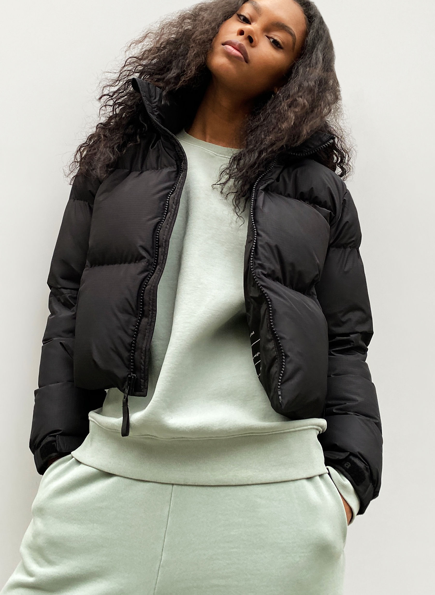 fila cropped puffer jacket