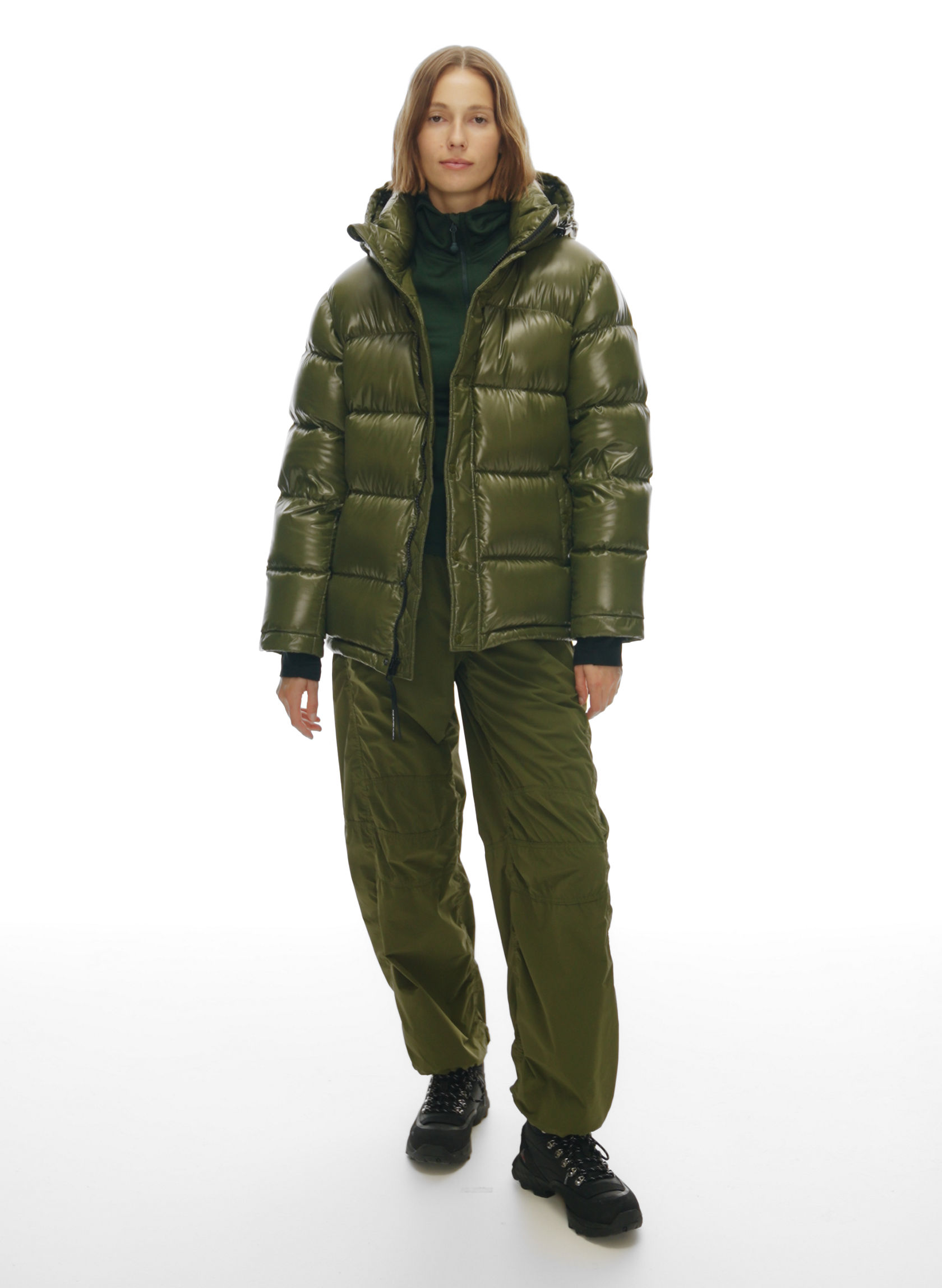 THE SUPER PUFF™ - Goose down puffer jacket made with Hi-Gloss fabric from France